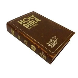 The Holy Bible King James Version Giant Print Hardcover Faith Partners Edition